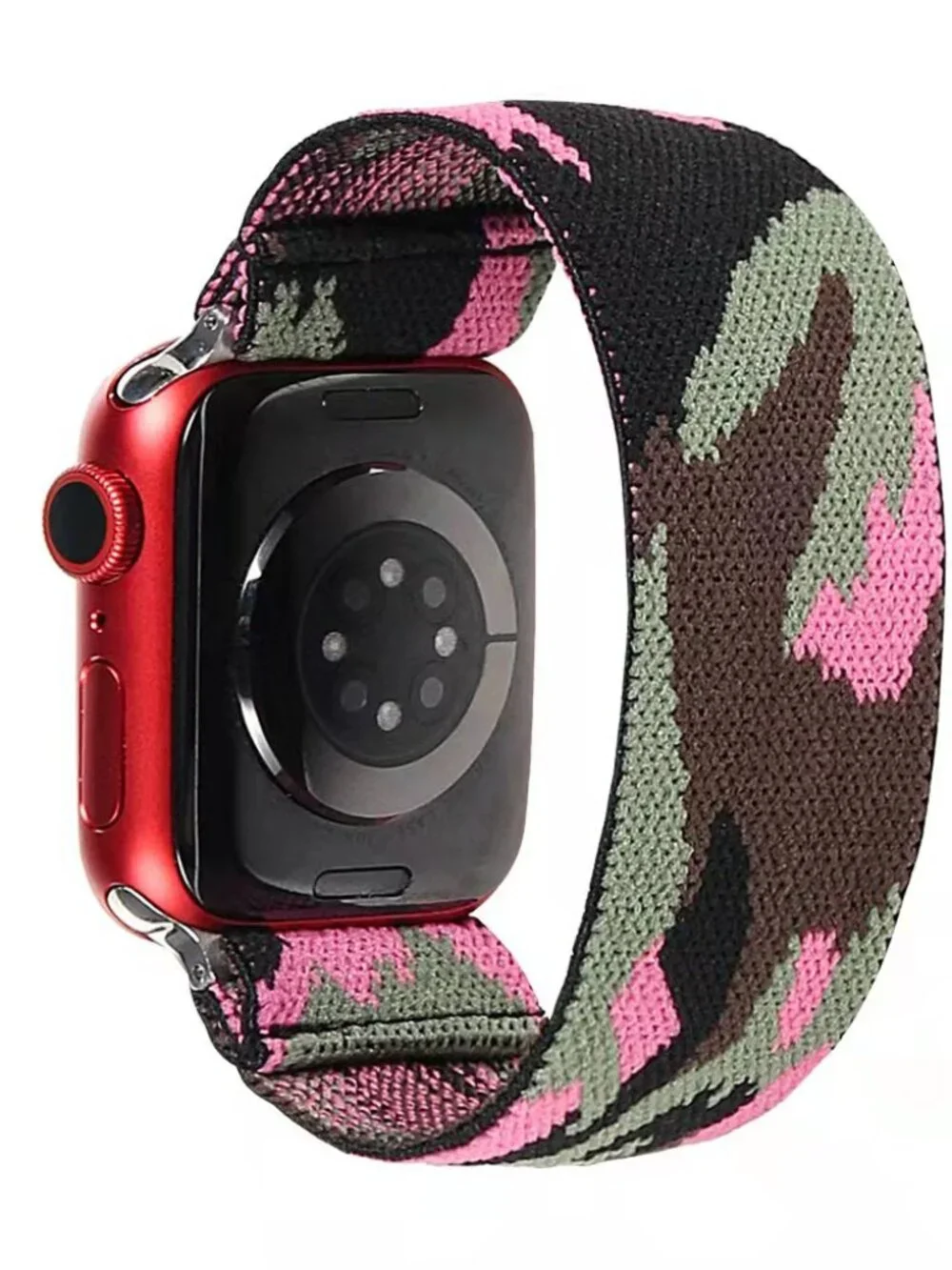 Elastic Apple Watch Band 38/40mm Hot Pink or Pink Camo Stretch Strap NEW